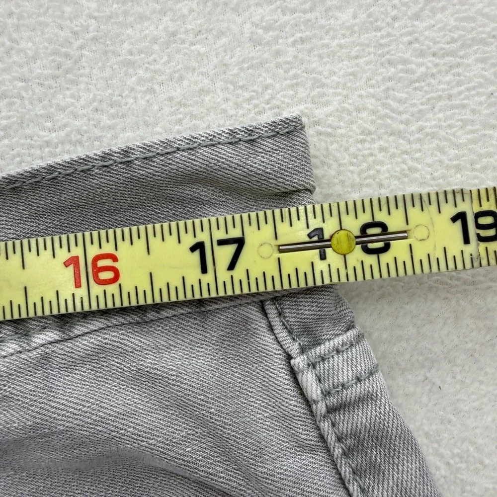 Levi 508 Denim Shorts Mens 34 Gray Regular Fit Five Pocket Cotton Casual